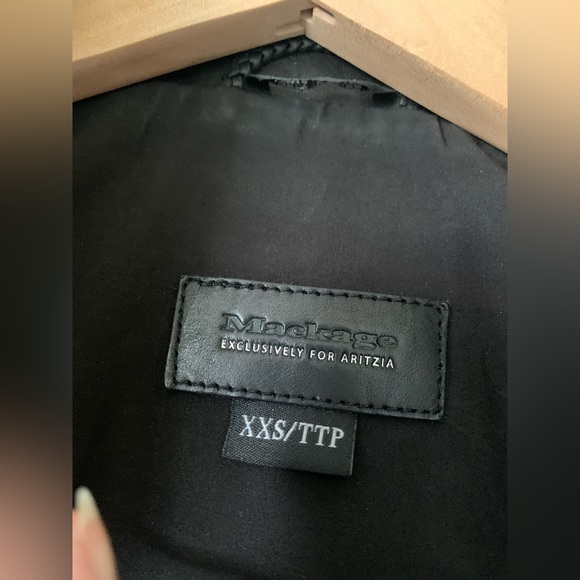 MACKAGE Aritzia Leather Jacket Size XXS - Picture 4 of 6